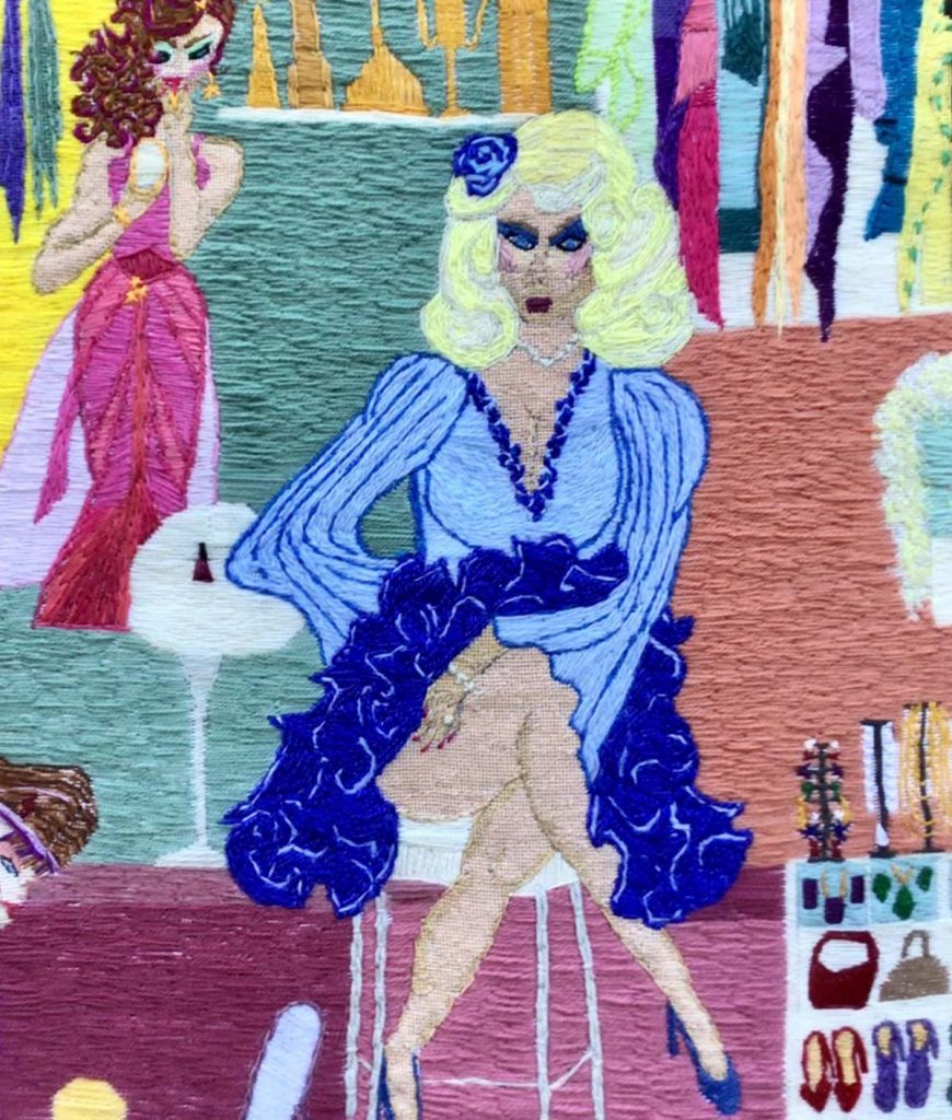 Detail of DRESS UP Painting