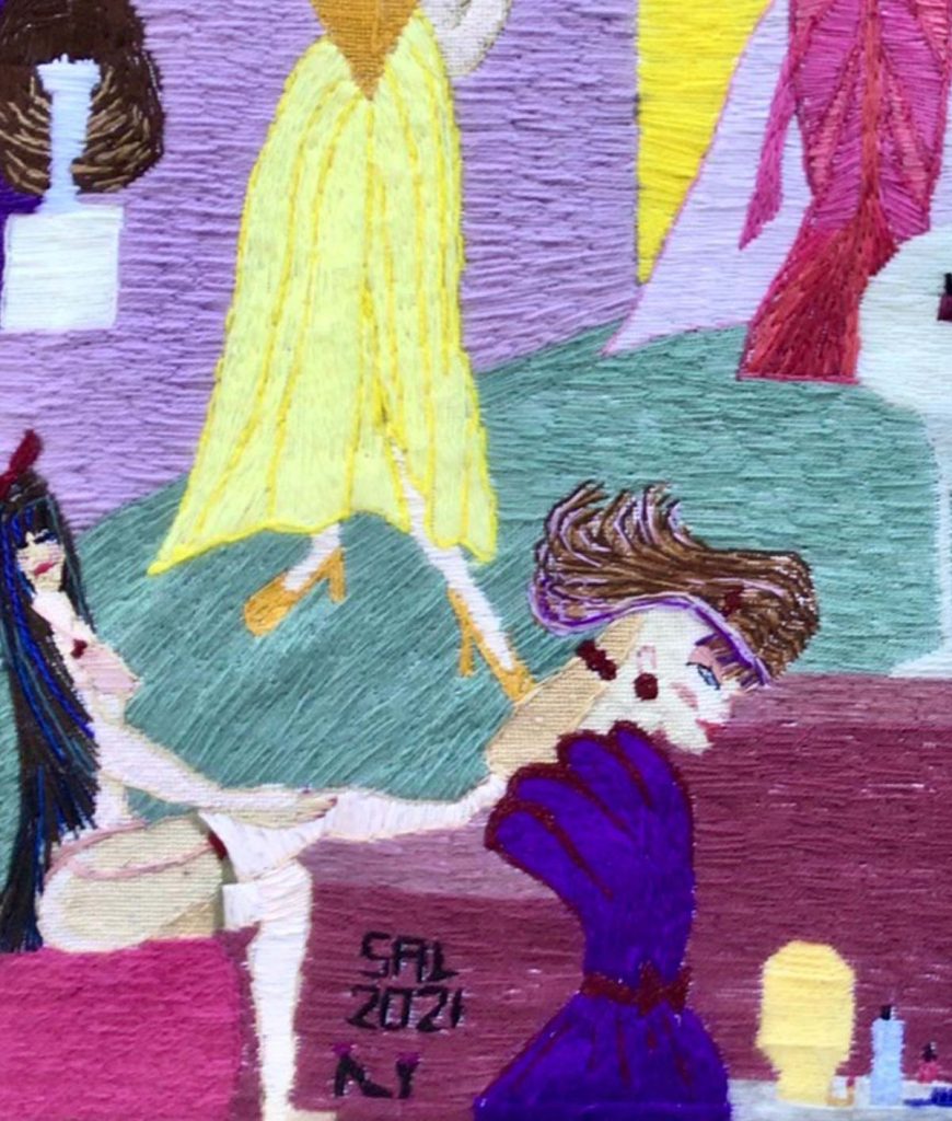 Detail of DRESS UP Painting